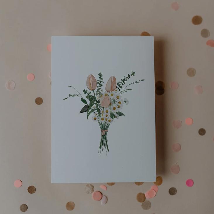 AQUARELL FLOWER BOUQUET - 0