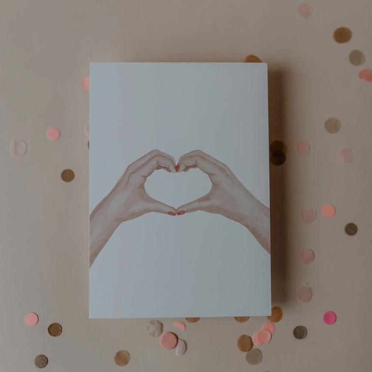 AQUARELL HEART HAND - 0