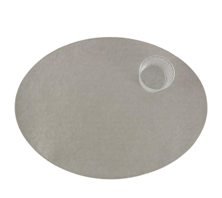 PLACEMAT OVAL TEC GREY