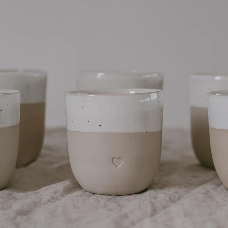 VORBESTELLEN: AB CA.5.3 WIEDER LIEFERBAR: KLEINER BECHER HERZ ♡ - 3