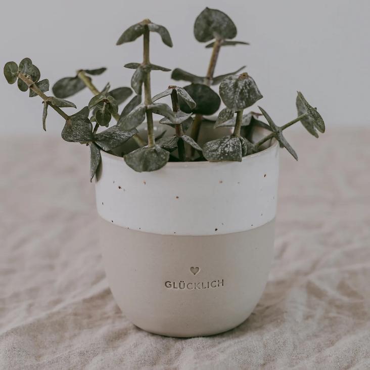 KLEINER BECHER GLÜCKLICH