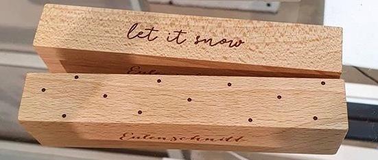 KARTEN-UND BLUMENSTÄNDER LET IT SNOW/PUNKTE IM 2ER SET (OHNE TROCKENBLUMEN) - 2