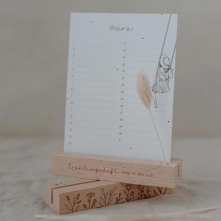 KARTEN-UND BLUMENSTÄNDER FRÜHLING IM 2ER SET (OHNE TROCKENBLUMEN) - 1