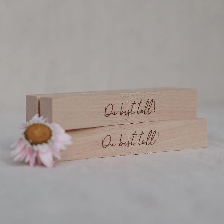KARTEN-UND BLUMENSTÄNDER DU BIST TOLL IM 2ER SET (OHNE TROCKENBLUMEN) - 2