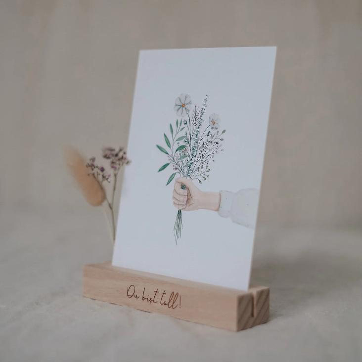 KARTEN-UND BLUMENSTÄNDER DU BIST TOLL IM 2ER SET (OHNE TROCKENBLUMEN) - 0