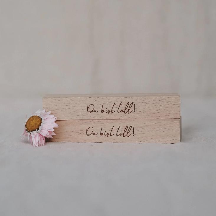 KARTEN-UND BLUMENSTÄNDER DU BIST TOLL IM 2ER SET (OHNE TROCKENBLUMEN) - 1