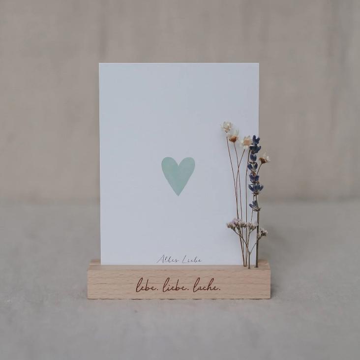 KARTEN-UND BLUMENSTÄNDER LEBE.LIEBE.LACHE IM 2ER SET (OHNE TROCKENBLUMEN) - 2