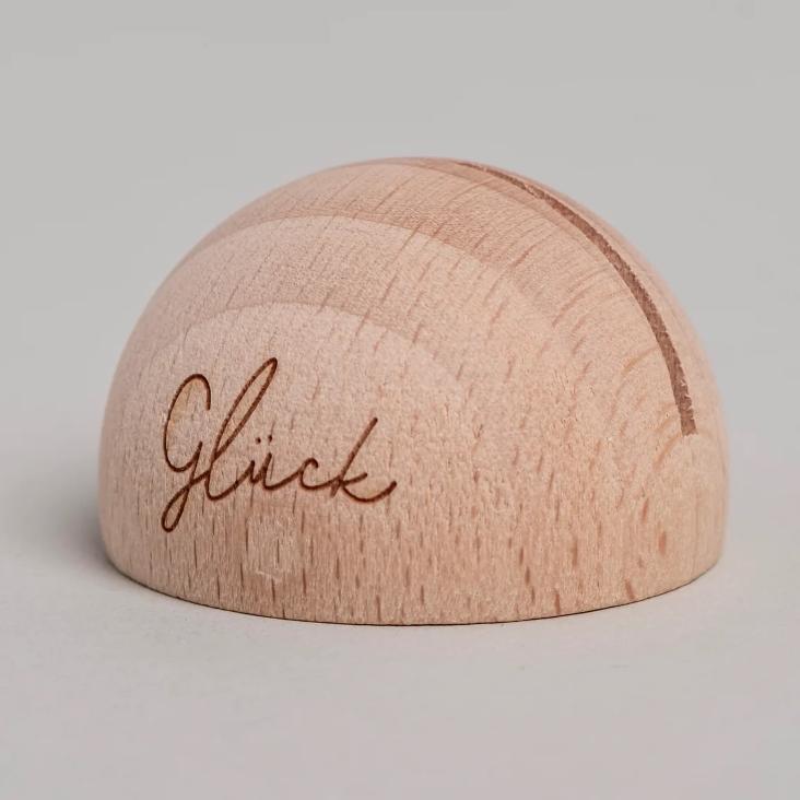 VORBESTELLEN: AB 24.12 LIEFERBAR: HALBRUNDER KARTENSTÄNDER GLÜCK - 0