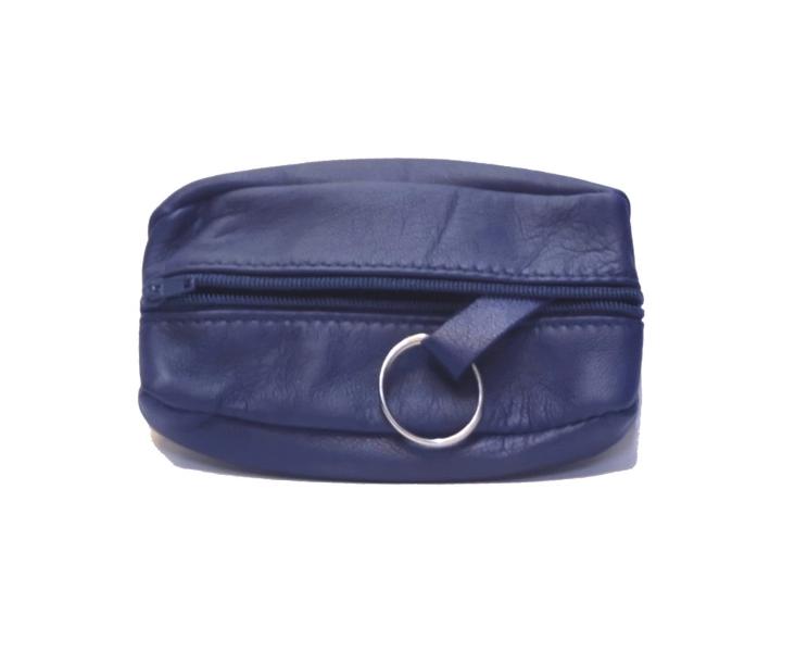 SCHLÜSSEL-MÜNZETUI DUNKEL BLAU