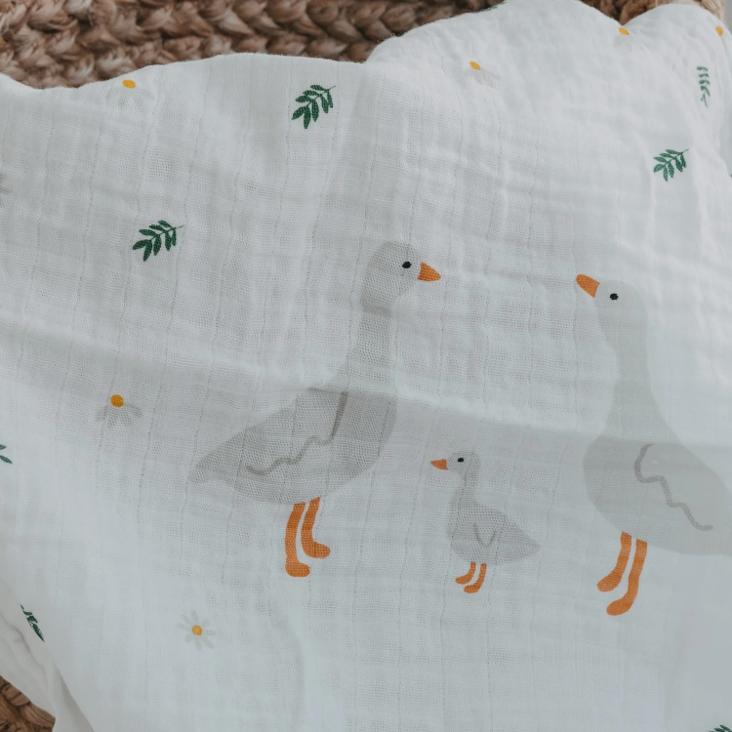 NEU: VORBESTELLEN CA. ANFANGS JULI LIEFERBAR: LIEFERBAR: MUSSELINTÜCHER 3ER SET GÄNSEFAMILIE ♡ - 4