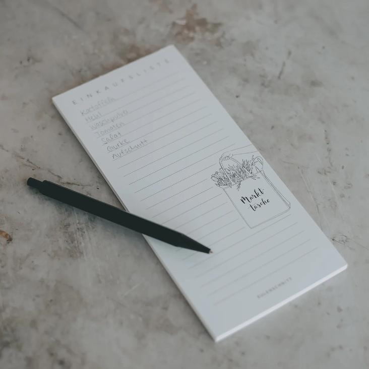 BLOCK EINKAUFSLISTE/MARKTTASCHE - 1
