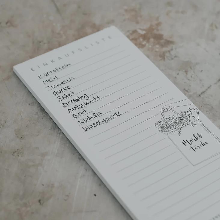BLOCK EINKAUFSLISTE/MARKTTASCHE - 2