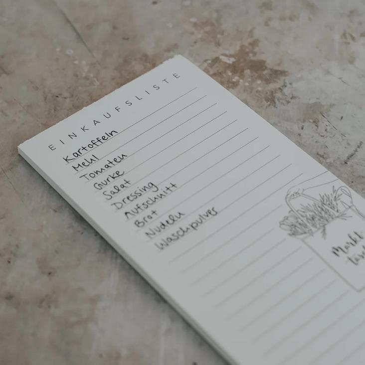 BLOCK EINKAUFSLISTE/MARKTTASCHE - 3