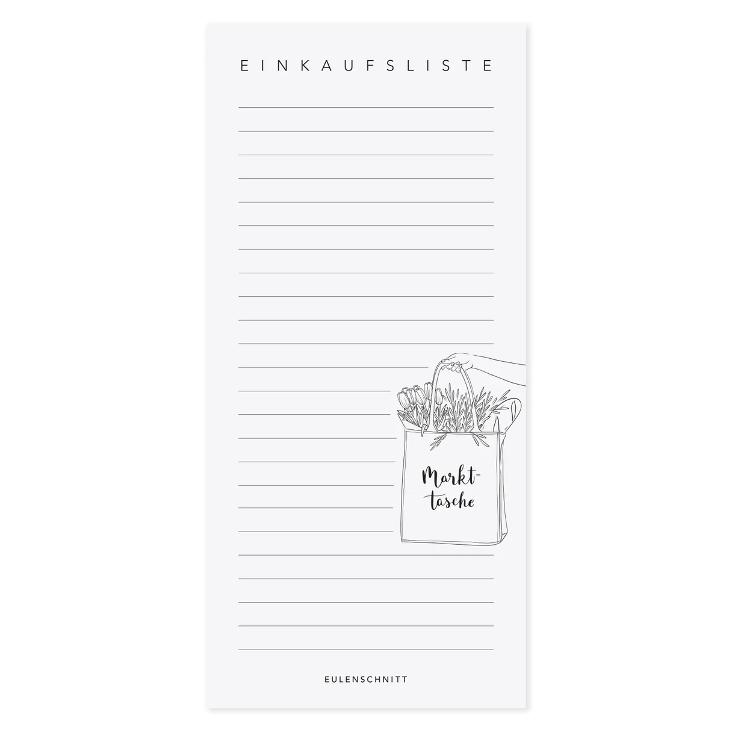 BLOCK EINKAUFSLISTE/MARKTTASCHE