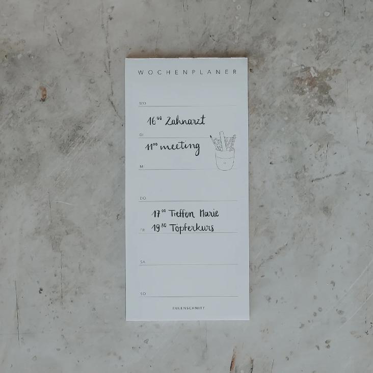 BLOCK WOCHENPLANER - 1