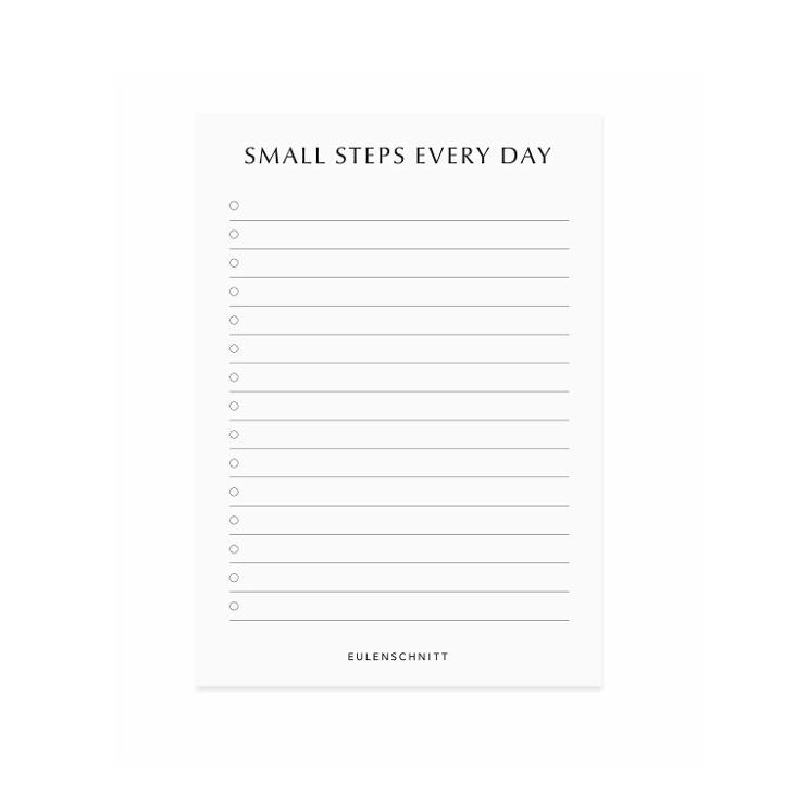 BLOCK SMALL STEPS EVERY DAY