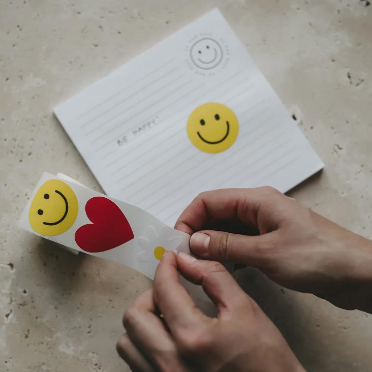 AUFKLEBER SMILEY, HERZ, DAISY - 4