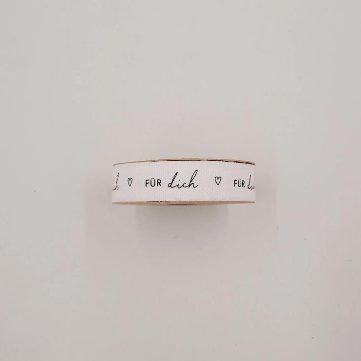 GESCHENKBAND 5m `FÜR DICH ♡` - 1