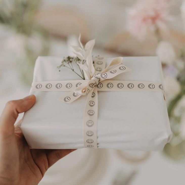 GESCHENKBAND 5m `SMILEYS ♡` - 0