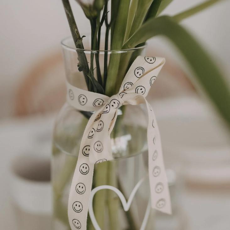 LIEFERBAR AB CA.5.02: GESCHENKBAND 5m `SMILEYS` - 5