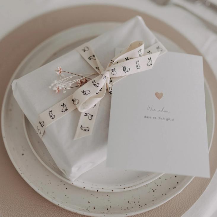 GESCHENKBAND 5m `KANINCHEN ♡` - 6