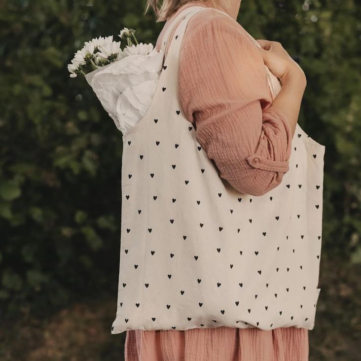 NEU: VORBESTELLEN: FALTBARE TRAGETASCHE HERZEN ♡ / LIEFERBAR CA.MITTE OKTOBER