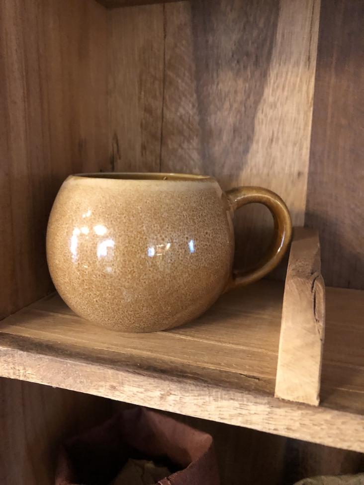 NEU: ESPRESSO TASSE MIT HENKEL BRAUN - 0