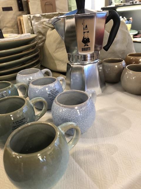 NEU: ESPRESSO TASSE MIT HENKEL HELLGRÜN - 0