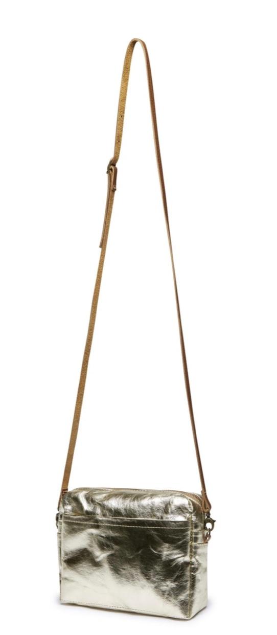 TRACOLLA BAG SMALL METALLIC PLATINO - 0