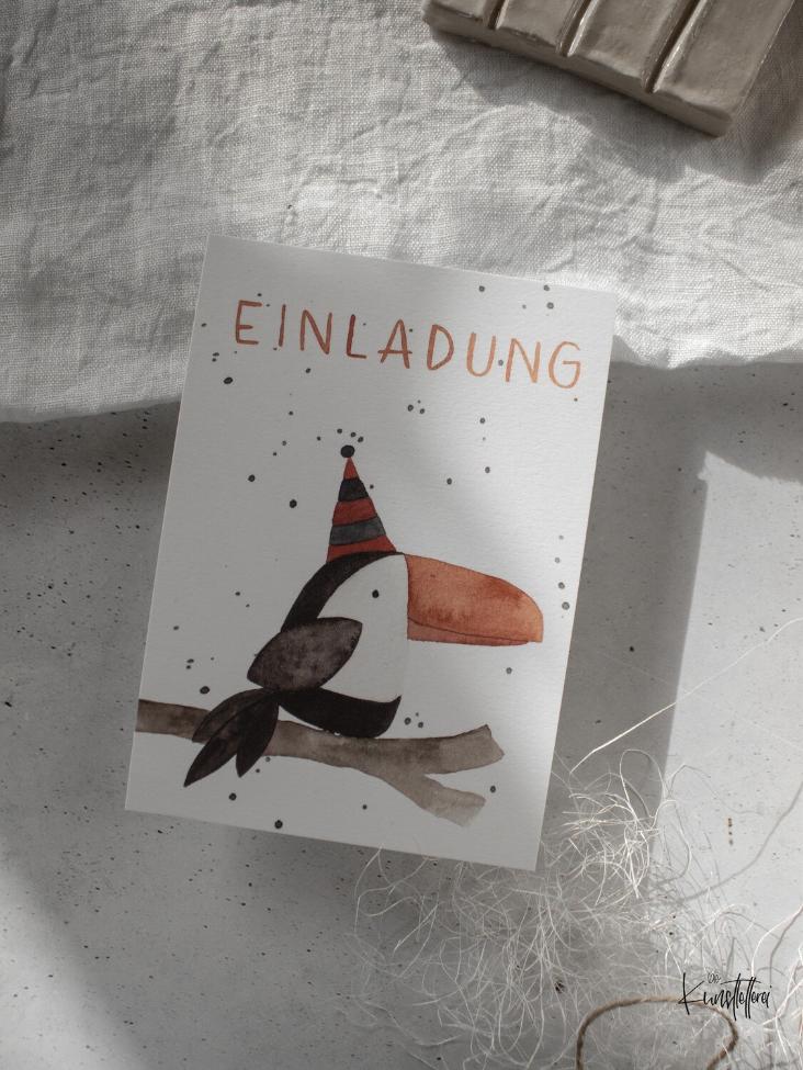 VOGEL TUKAN EINLADUNG